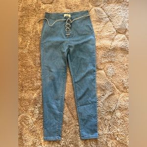 Blue jeans with bling